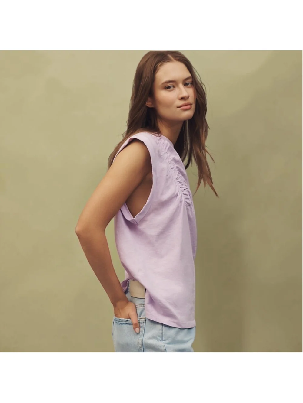 Anthropologie pilcro ruched